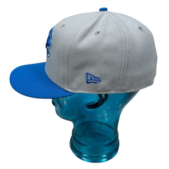 New Era 59FIFTY NFL Detroit Lions Claw Scratch Fitted Hat Men’s 7 1/4 Gray Blue - Picture 5 of 9